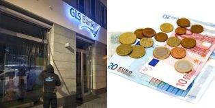 Fensterputzer bezahlen: Ein Mitarbeiter vom Reinigungs-Service Oldenburg putzt Fenster bei der GLS Bank in Berlin.